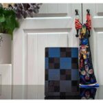 Louis Vuitton LV Unisex Passport Cover Blue Damier Graphite Giant Coated Canvas - Imagen 3