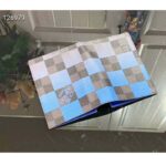 Louis Vuitton LV Unisex Passport Cover Blue Damier Graphite Giant Coated Canvas - Imagen 5