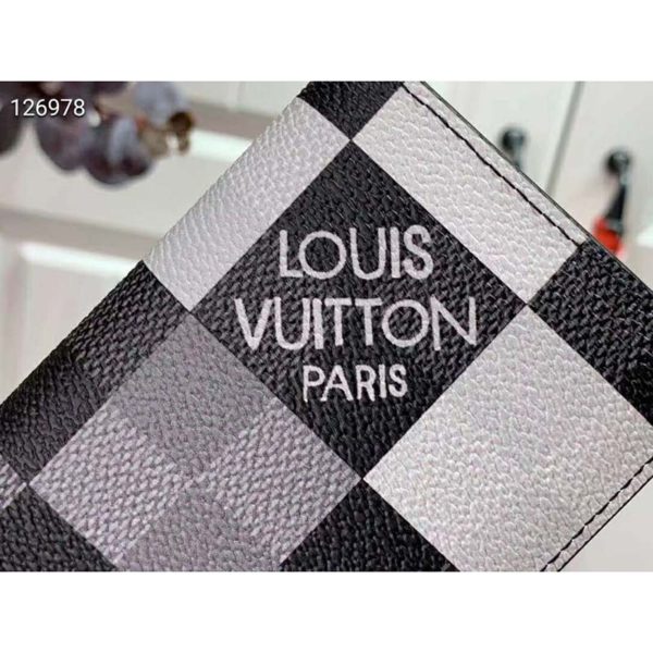 Louis Vuitton LV Unisex Pocket Organizer White Damier Graphite Giant Coated Canvas (8)