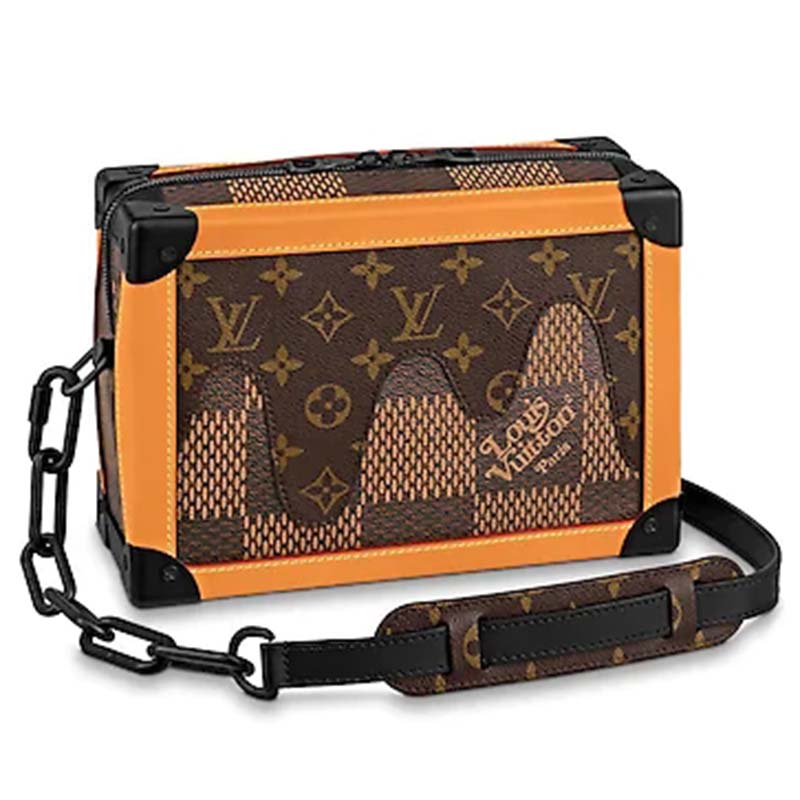 Louis Vuitton LV Unisex Soft Trunk Messenger Bag Giant Damier Ebene ...