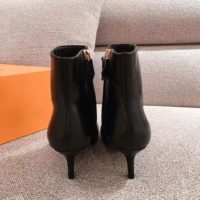Louis Vuitton LV Women Cherie Ankle Boot Calf Leather Patent Monogram Canvas