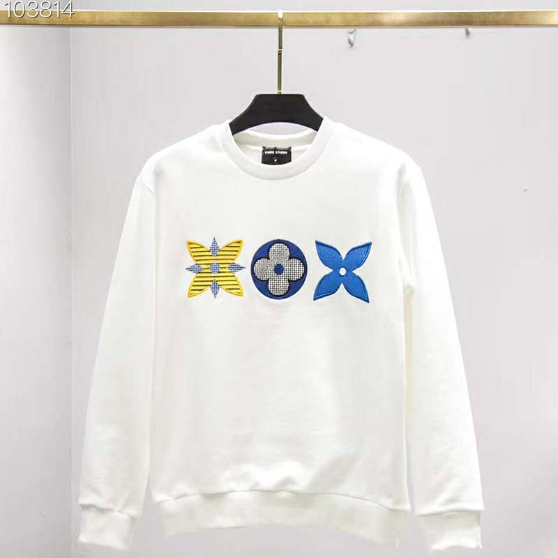 Louis Vuitton LV Women Flower Monogram Embroidered Sweatshirt Regular Fit -  LULUX