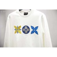 Louis Vuitton LV Women Flower Monogram Embroidered Sweatshirt Regular Fit