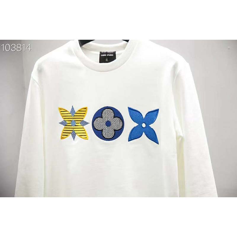 Louis Vuitton Flower Monogram Embroidered Sweatshirt