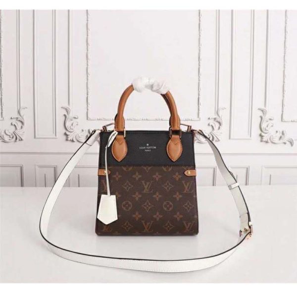 Louis Vuitton LV Women Fold Tote MM Monogram Canvas Calfskin Leather (3)