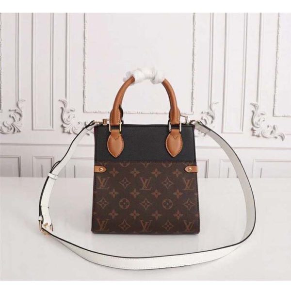 Louis Vuitton LV Women Fold Tote MM Monogram Canvas Calfskin Leather (8)