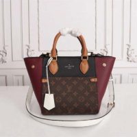 Louis Vuitton LV Women Fold Tote MM Monogram Canvas Calfskin Leather