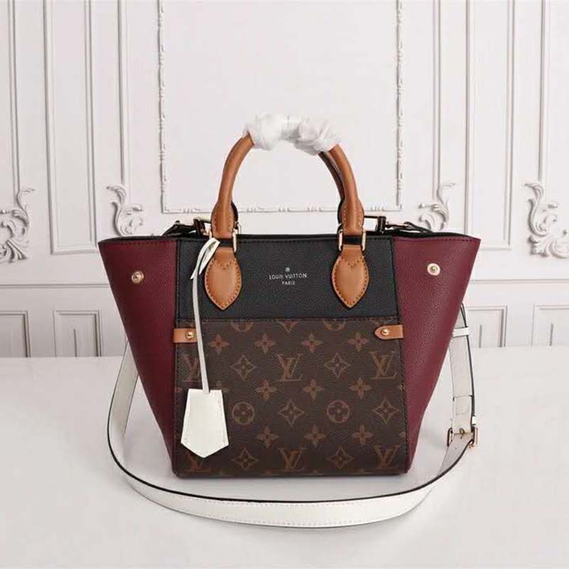 Louis Vuitton Fold Tote Monogram Canvas and Leather PM Brown 23633119