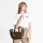 Louis Vuitton LV Women Fold Tote PM Monogram Canvas Calfskin Leather - Image 9