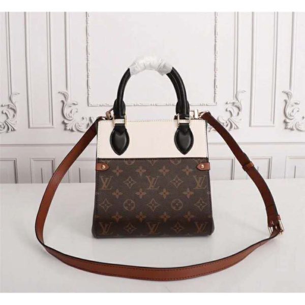 Louis Vuitton LV Women Fold Tote PM Monogram Canvas Calfskin Leather (2)