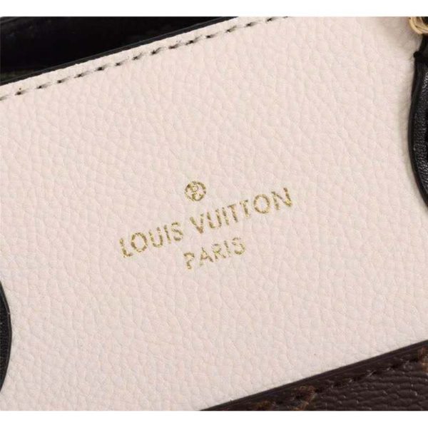 Louis Vuitton LV Women Fold Tote PM Monogram Canvas Calfskin Leather (7)
