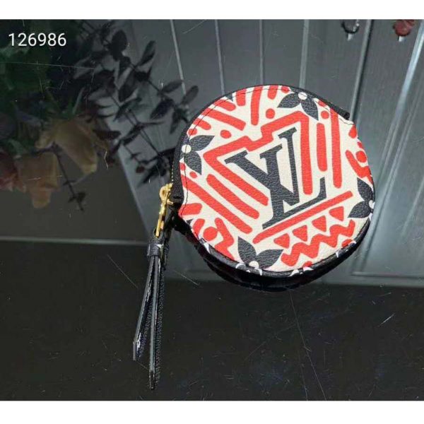 Louis Vuitton LV Women LV Crafty Round Coin Purse Monogram Coated Canvas (4)