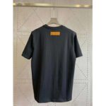 Louis Vuitton LV Men LV Stitch Print Embroidered T-Shirt Regular Fit Cotton-Black – Bild 4