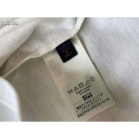 Louis Vuitton LV Women LV Stitch Print Embroidered T-Shirt Regular Fit Cotton-White