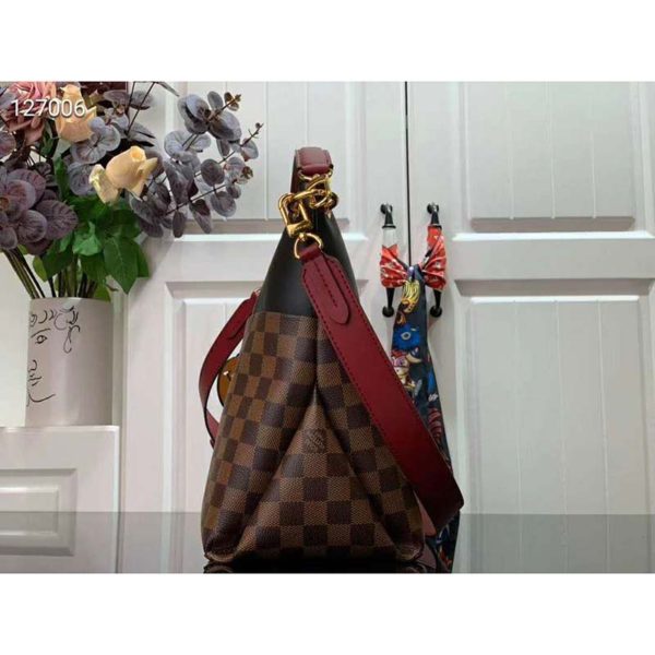 Louis Vuitton LV Women Maida Handbag Damier Ebene Coated Canvas (2)