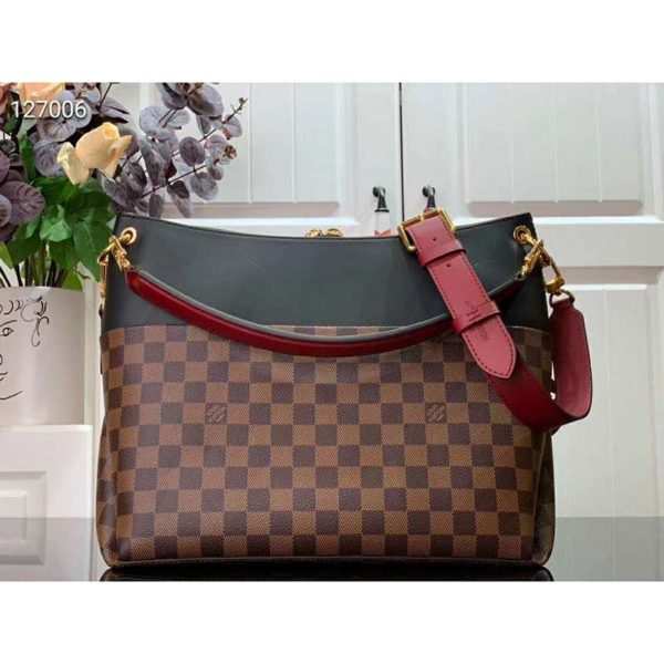 Louis Vuitton LV Women Maida Handbag Damier Ebene Coated Canvas (3)