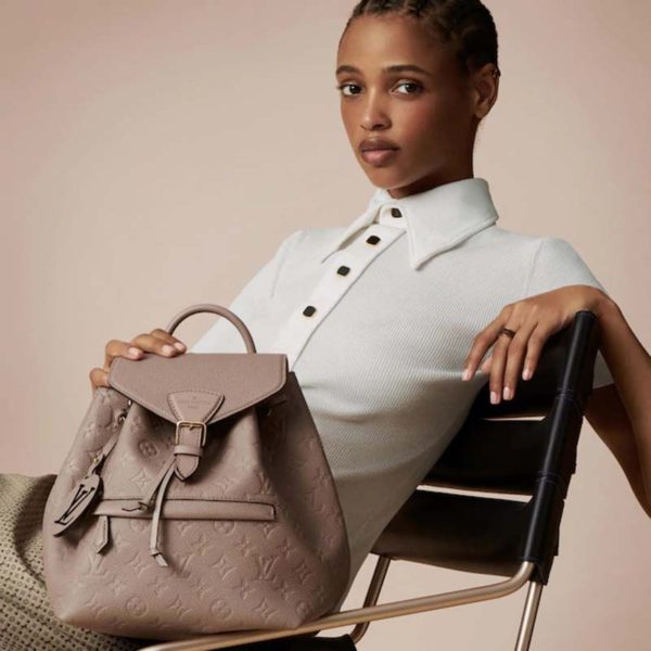 Louis Vuitton LV Women Montsouris Backpack Monogram Empreinte Embossed Leather (7)