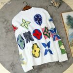 Louis Vuitton LV Women Multicolor Monogram Crewneck Flowers Sweater 100% Wool - immagine 3