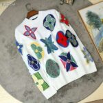 Louis Vuitton LV Women Multicolor Monogram Crewneck Flowers Sweater 100% Wool - immagine 4