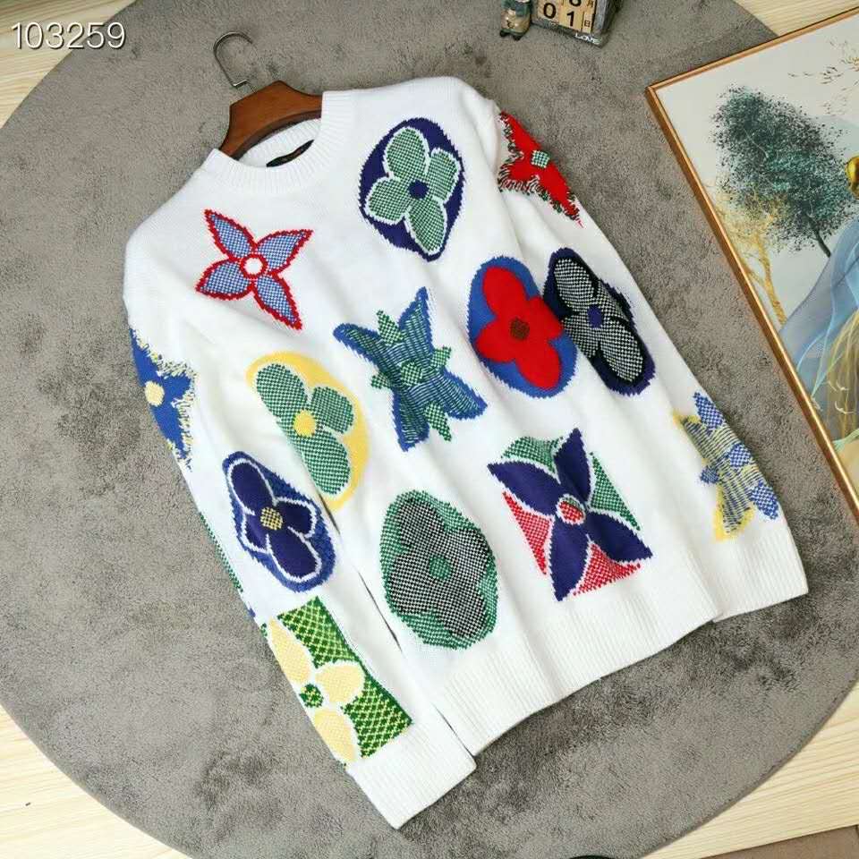 Louis Vuitton SS18 Floral Palm Knit Sweater - Ākaibu Store