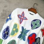 Louis Vuitton LV Women Multicolor Monogram Crewneck Flowers Sweater 100% Wool - immagine 6