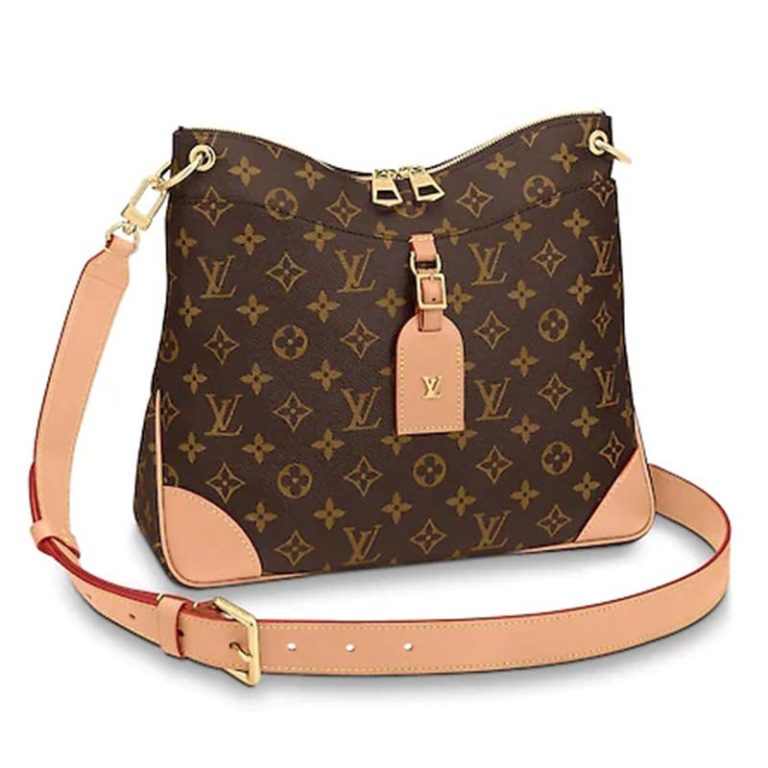 Louis Vuitton LV Women Odéon MM Monogram Coated Canvas LULUX