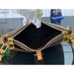 Louis Vuitton LV Women Odéon MM Monogram Coated Canvas-Brown - Image 6