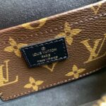 Louis Vuitton LV Women Officier Pouch Black Cowhide Leather Monogram-Canvas - Image 11