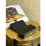 Louis Vuitton LV Women Officier Pouch Black Cowhide Leather Monogram-Canvas - Image 6