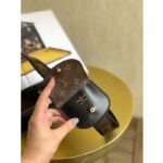 Louis Vuitton LV Women Officier Pouch Black Cowhide Leather Monogram-Canvas - Image 10