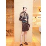 Louis Vuitton LV Women Officier Pouch Black Cowhide Leather Monogram-Canvas - Image 12