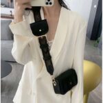 Louis Vuitton LV Women Officier Pouch Black Cowhide Leather Monogram-Canvas - Image 13