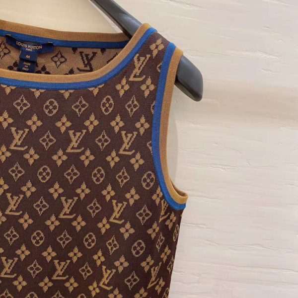 Louis Vuitton LV Women Retro Monogram Knit Dress Henne Regular Fit (15)