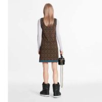 Louis Vuitton LV Women Retro Monogram Knit Dress Henne Regular Fit