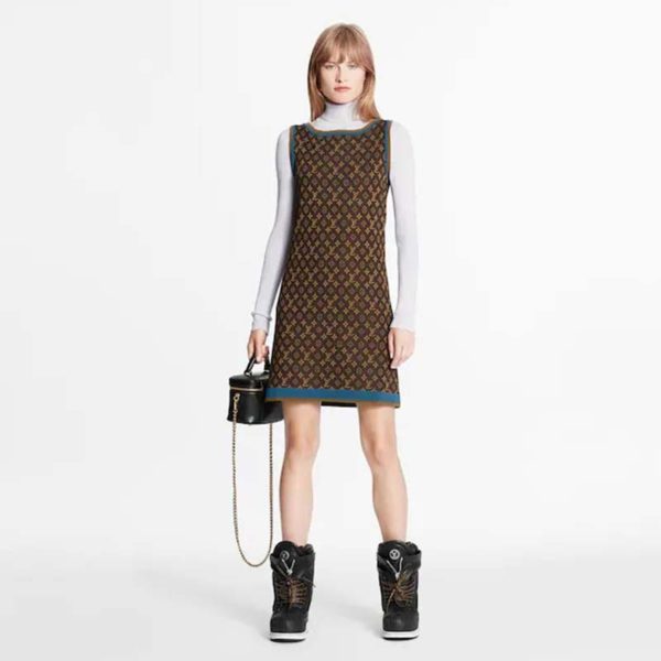 Louis Vuitton LV Women Retro Monogram Knit Dress Henne Regular Fit (6)