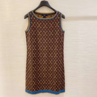 Louis Vuitton LV Women Retro Monogram Knit Dress Henne Regular Fit