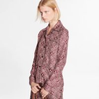 Louis Vuitton LV Women Since 1854 Silk Long-Sleeved Pajama Top Monogram Flowers