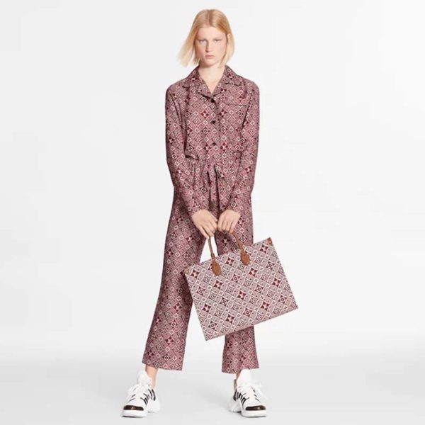 Louis Vuitton LV Women Since 1854 Silk Long-Sleeved Pajama Top Monogram Flowers (5)