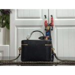Louis Vuitton LV Women Vanity PM Handbag Black Monogram-Embossed Lambskin - Image 4