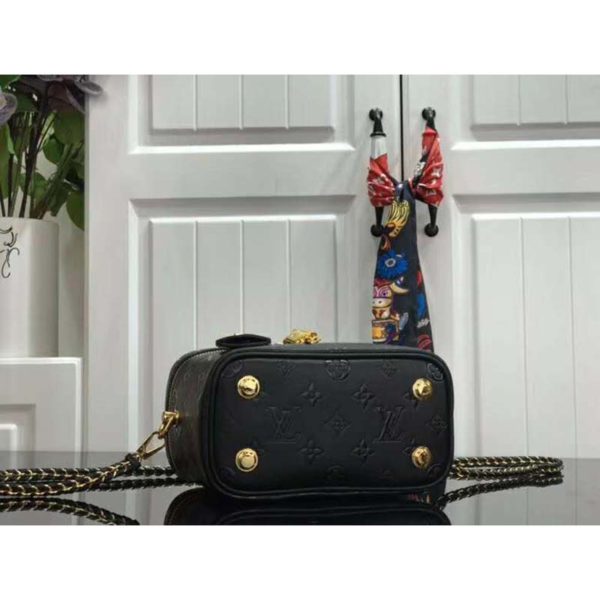 Louis Vuitton LV Women Vanity PM Handbag Black Monogram-Embossed Lambskin (5)