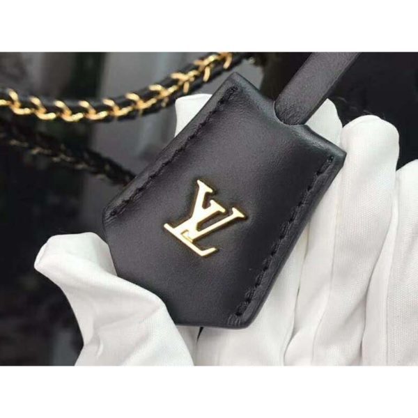 Louis Vuitton LV Women Vanity PM Handbag Black Monogram-Embossed Lambskin (7)