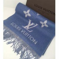 Louis Vuitton LV Unisex Studdy Reykjavik Scarf with Monogram Print and LV Initials M76076