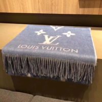 Louis Vuitton LV Unisex Studdy Reykjavik Scarf with Monogram Print and LV Initials M76076