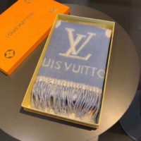 Louis Vuitton LV Unisex Studdy Reykjavik Scarf with Monogram Print and LV Initials M76076