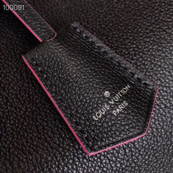 Louis Vuitton LV Women Lockme Bucket Bag in Calfskin Lether-Black (2)