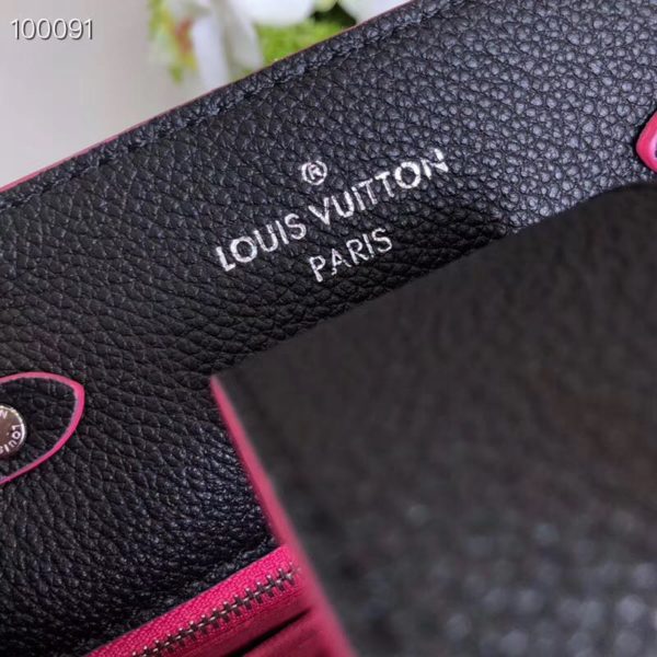 Louis Vuitton LV Women Lockme Bucket Bag in Calfskin Lether-Black (3)