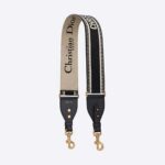Dior Women Shoulder Strap 'Christian Dior' Multicolor Embroidery Black Calfskin – Image 4
