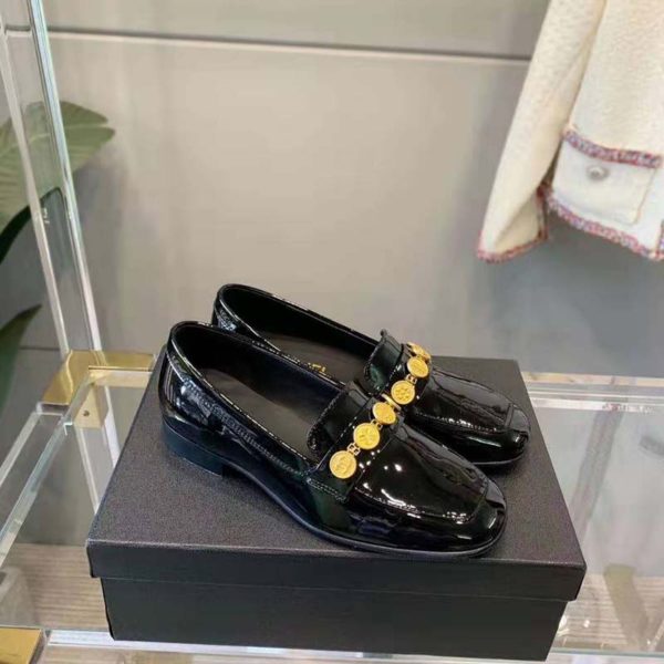 Chanel Women Loafers Patent Calfskin 1.5 cm Heel-Black (3)
