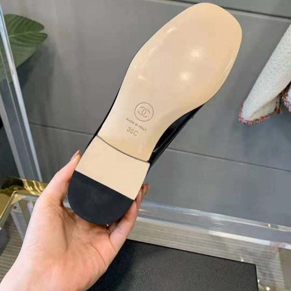 Chanel Women Loafers Patent Calfskin 1.5 cm Heel-Black (9)
