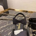 Chanel Women Mary Janes Grosgrain & Satin Black 1 cm Heel - immagine 9